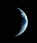 Crescent Earth, Apollo 11 on Return Trip